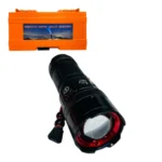 LINTERNA METÁLICA ESTUCHE NARANJA KH-W410