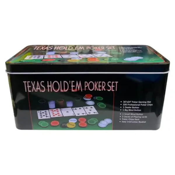 POKER TAPETE CAJA METÁLICA