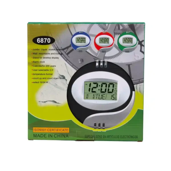 RELOJ PARED REDONDO 6870