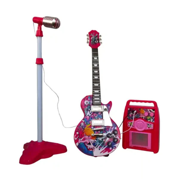 GUITARRA AMPLIFICADOR GRAFITI NIÑA HK-9178D2PK