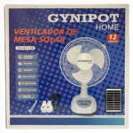 ABANICO RECARGABLE SOLAR 12" GY-47-12S