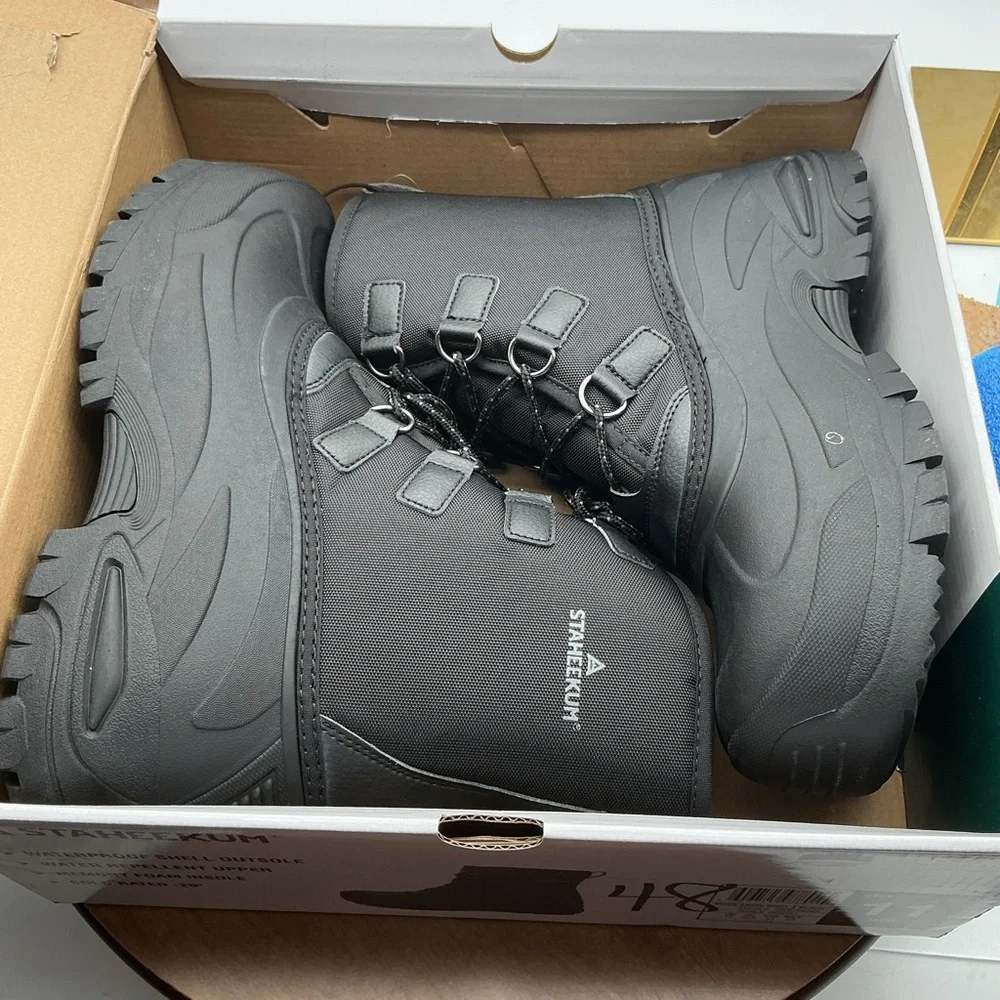 Staheekum Men’s “snow Boot”‎ Rated -20 Degrees Waterproof Rubber Shell size 11