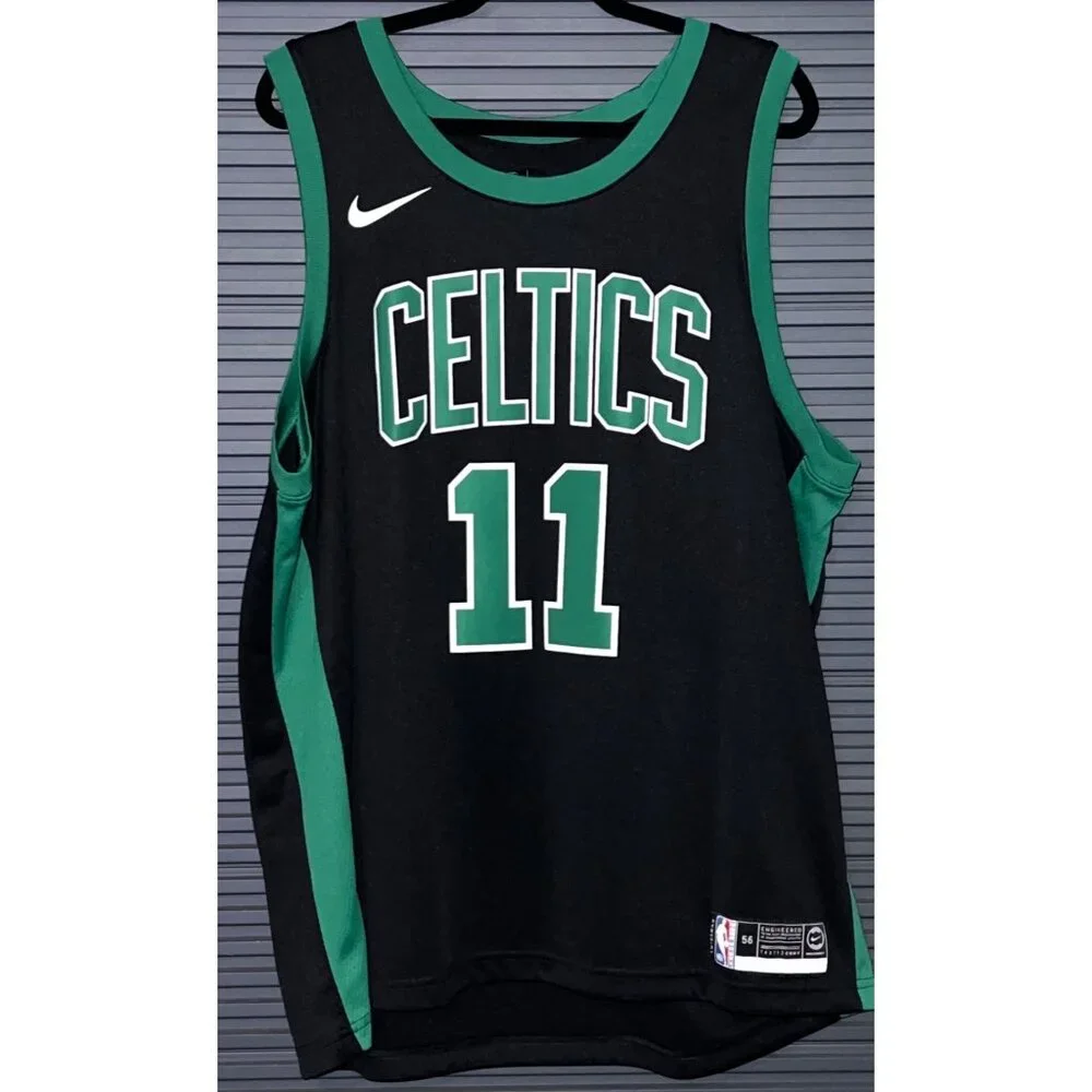 Nike Boston Celtics Kyrie Irving #11 Black Swingman Jersey Size 56 With NBA Auth