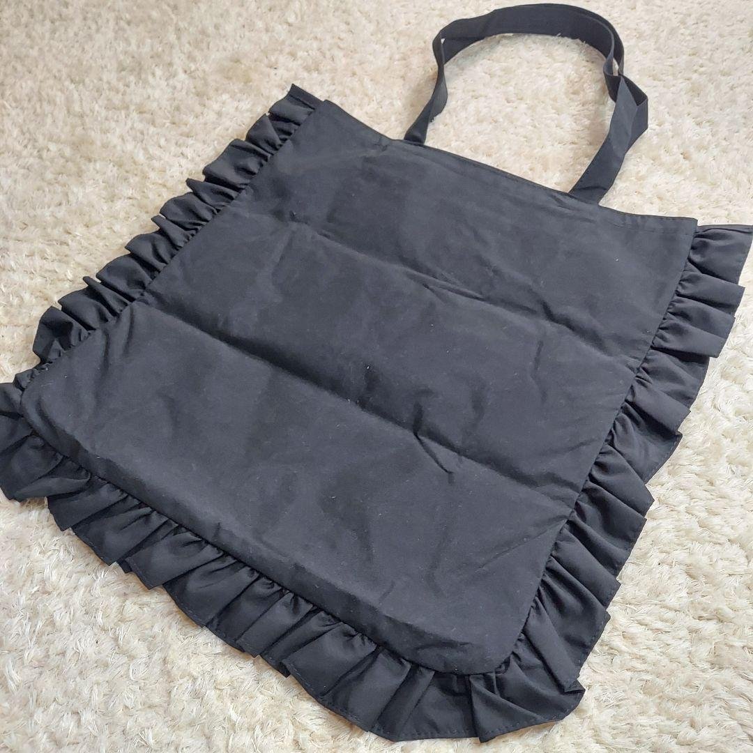 CELFORD Frilled Tote Bag, Black