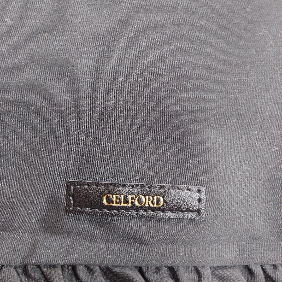 CELFORD Frilled Tote Bag, Black